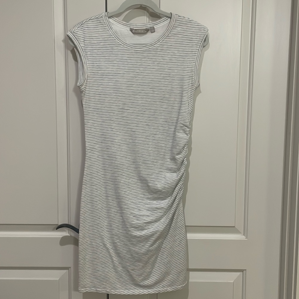 Athleta Ruched T Shirt dress